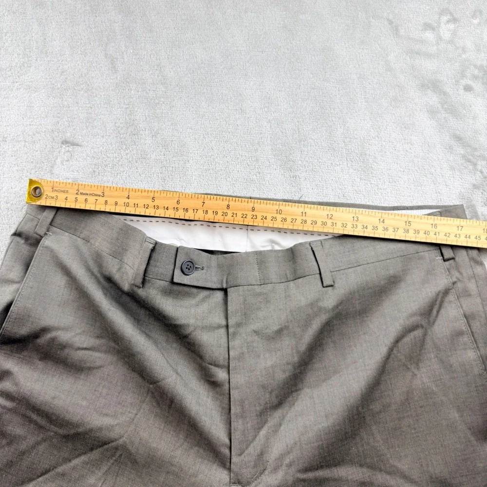 Bloomingdale's Men's 36R Taupe‎ Wool Blend Dress Pants BLS22010PW